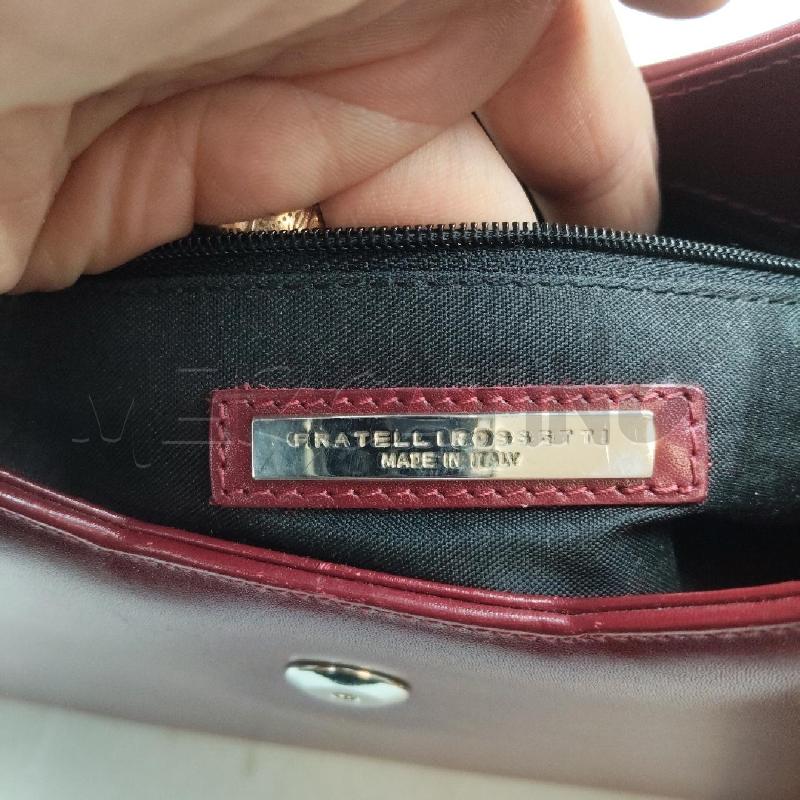 BORSA DONNA BAULETTO PELLE ROSSA DOPPIO MANICO FRATELLI ROSSETTI | Mercatino dell'Usato Domodossola 3