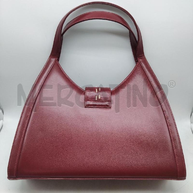 BORSA DONNA BAULETTO PELLE ROSSA DOPPIO MANICO FRATELLI ROSSETTI | Mercatino dell'Usato Domodossola 5