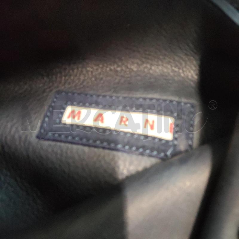 BORSA DONNA BLU 2 MANICI PELLE MARNI | Mercatino dell'Usato Domodossola 3