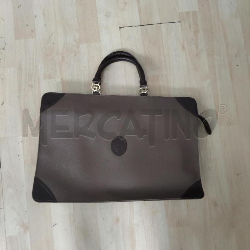 BORSA DONNA BUSTA TRUSSARDI MARRONE  | Mercatino dell'Usato Domodossola 1