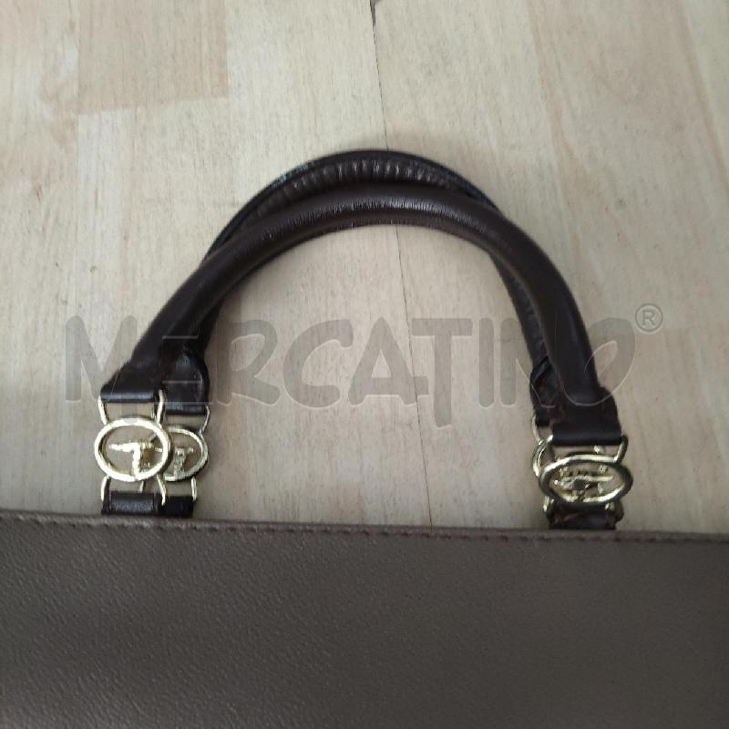 BORSA DONNA BUSTA TRUSSARDI MARRONE  | Mercatino dell'Usato Domodossola 3