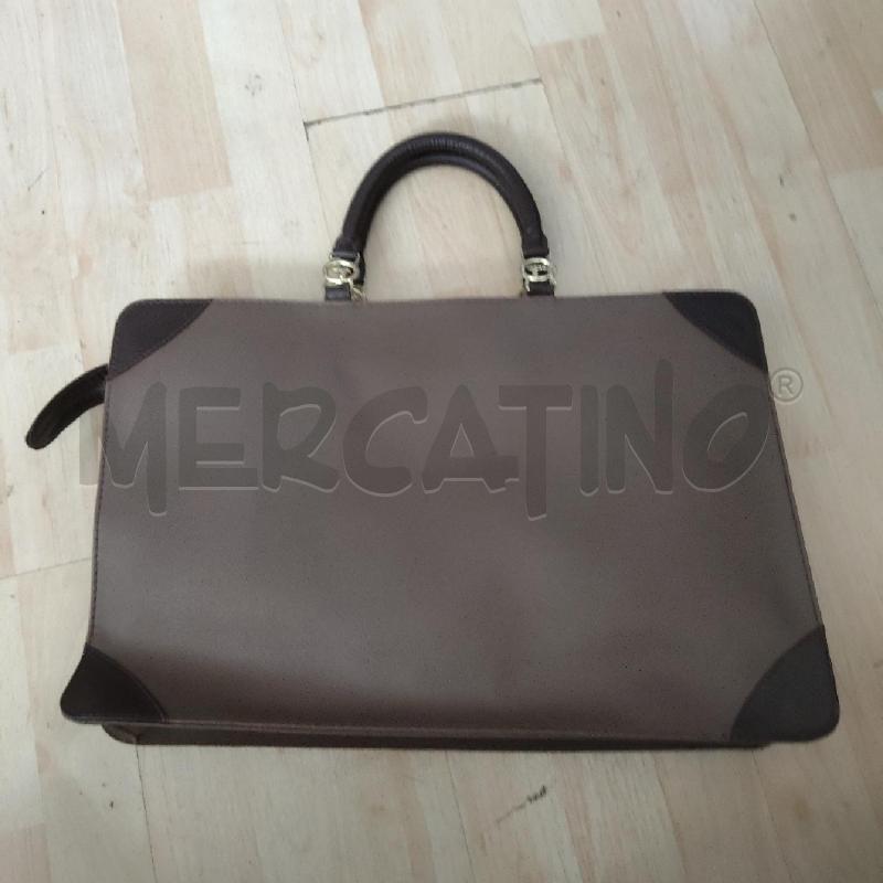 BORSA DONNA BUSTA TRUSSARDI MARRONE  | Mercatino dell'Usato Domodossola 4