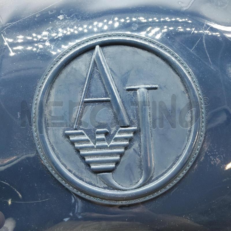 BORSA DONNA DOPPIO MANIOCO TRACOLLA BLU LUCIDO ARMANI JEANS | Mercatino dell'Usato Domodossola 3