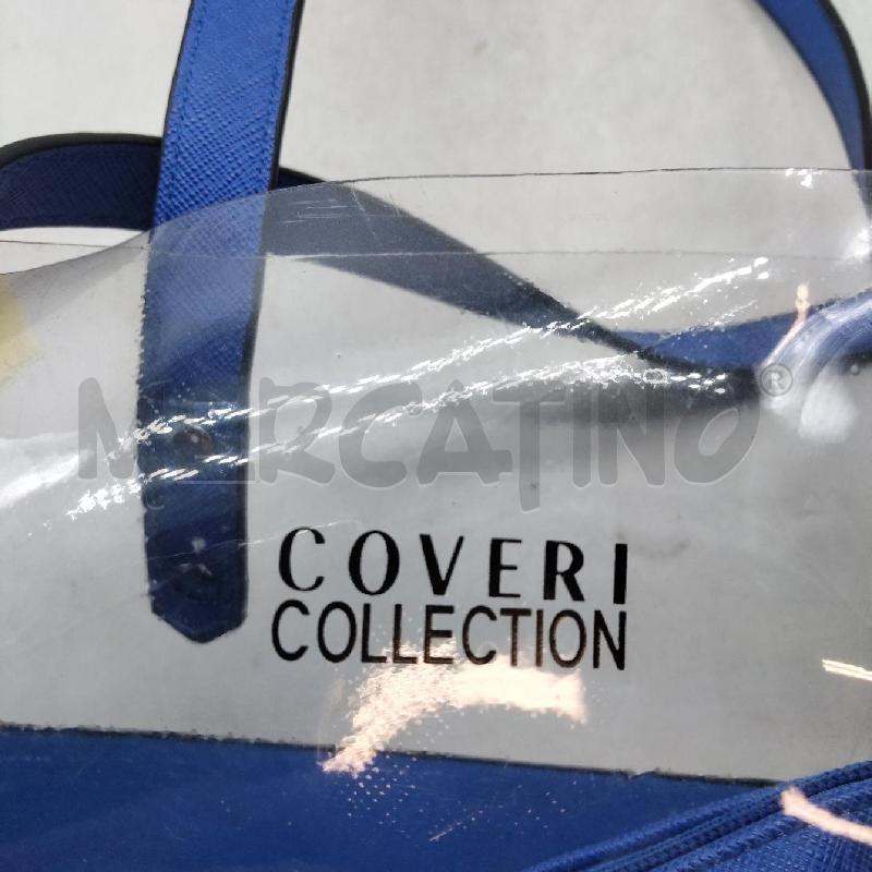 BORSA DONNA ENRICO COVERI BLU ELETTRICO TRASPARENTE | Mercatino dell'Usato Domodossola 3