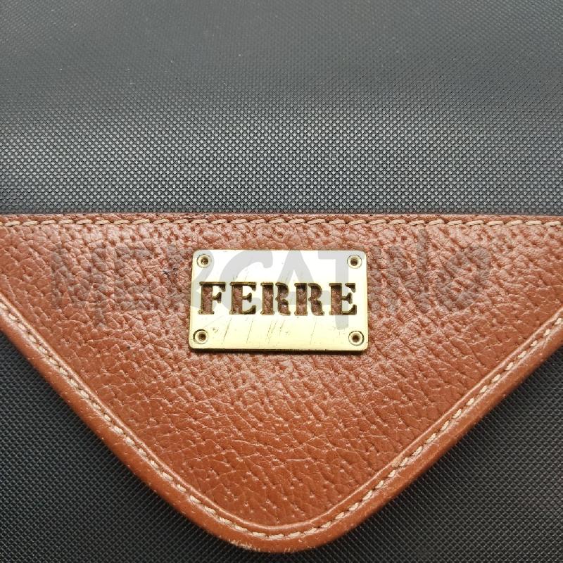 BORSA DONNA FERRE MARRONE NERA BUSTA | Mercatino dell'Usato Domodossola 3
