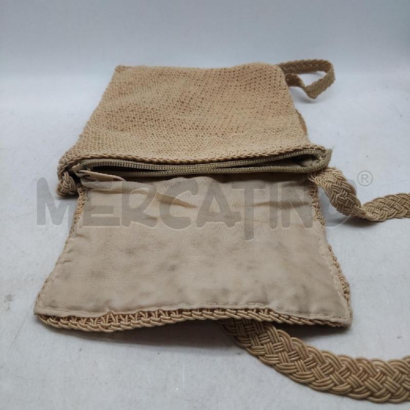 BORSA DONNA FILO BEIGE PERLINE  | Mercatino dell'Usato Domodossola 3