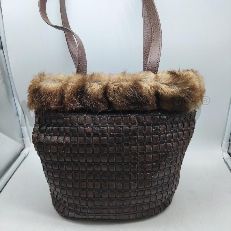 BORSA DONNA INTRECCIATA PELO AIROLDI | Mercatino dell'Usato Domodossola 1