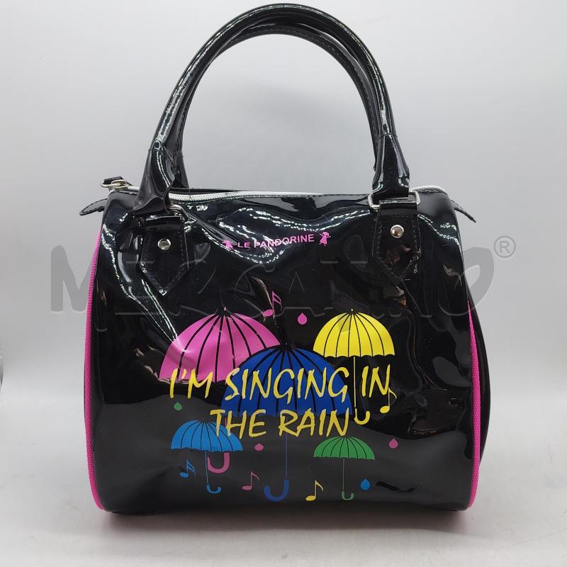 BORSA DONNA LE PANDORINE NERA BAULETTO  | Mercatino dell'Usato Domodossola 1