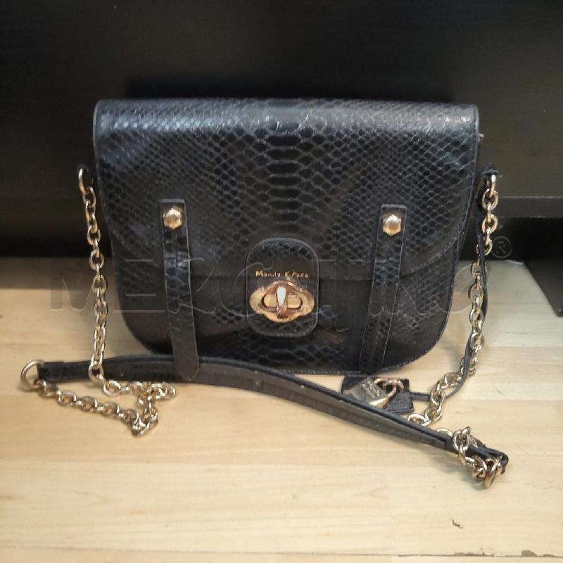 BORSA DONNA MANILA GRACE NERA TRACOLLA CATENA CHIUSURA DORATA | Mercatino dell'Usato Domodossola 1