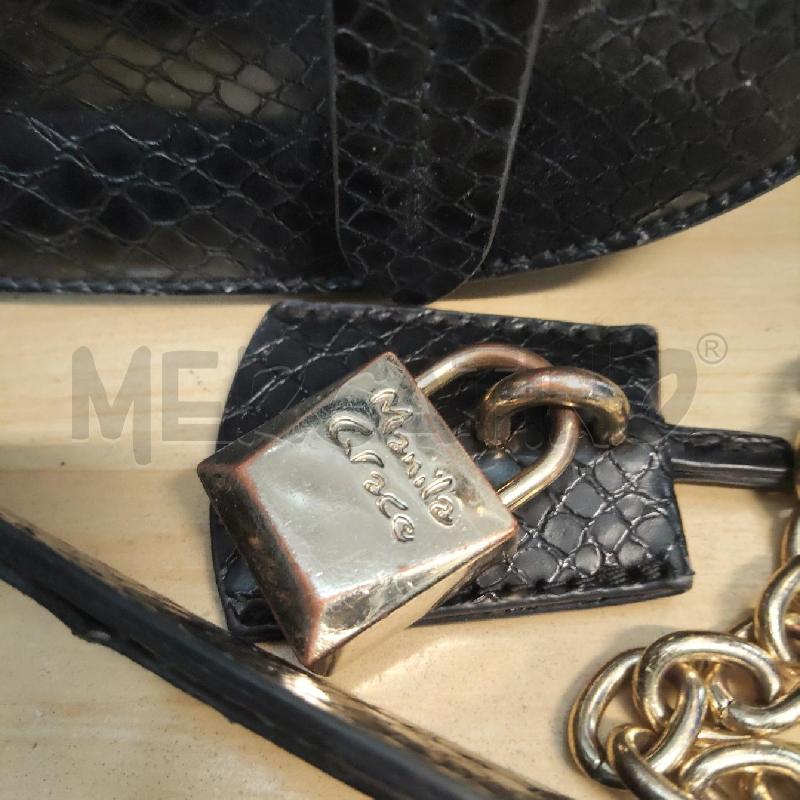 BORSA DONNA MANILA GRACE NERA TRACOLLA CATENA CHIUSURA DORATA | Mercatino dell'Usato Domodossola 2
