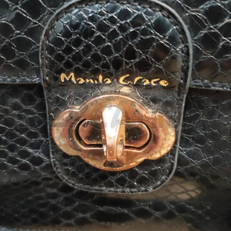 BORSA DONNA MANILA GRACE NERA TRACOLLA CATENA CHIUSURA DORATA | Mercatino dell'Usato Domodossola 3