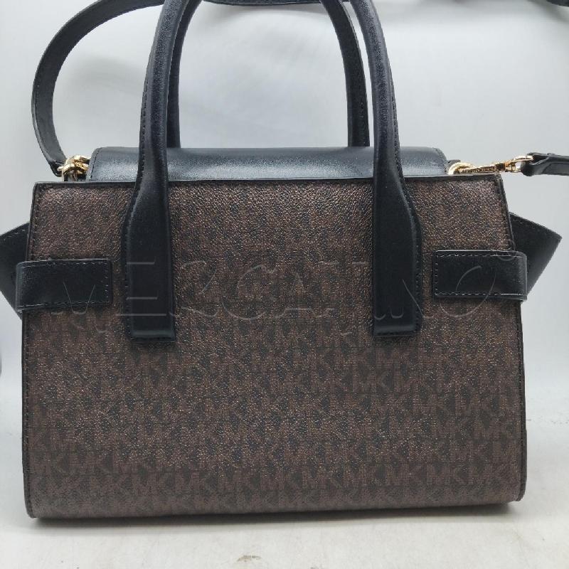 BORSA DONNA MICHAEL KORS CON TRACOLLA MARRONE NERA  | Mercatino dell'Usato Domodossola 3