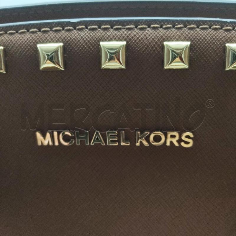 BORSA DONNA MICHAEL KORS MARRONE TRACOLLA PORTA CHIAVI PELOSO  | Mercatino dell'Usato Domodossola 2