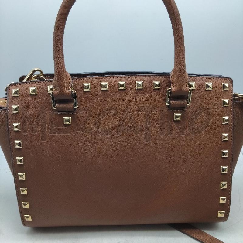 BORSA DONNA MICHAEL KORS MARRONE TRACOLLA PORTA CHIAVI PELOSO  | Mercatino dell'Usato Domodossola 3