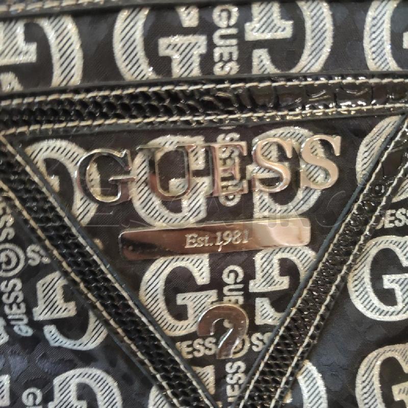 BORSA DONNA NERA GUESS LETTERE ARGENTATE | Mercatino dell'Usato Domodossola 2