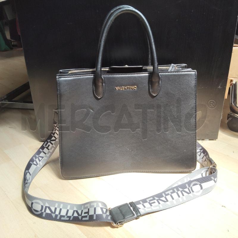 BORSA DONNA NERA VALENTINO TRACOLLA BIANCA NERA  | Mercatino dell'Usato Domodossola 1