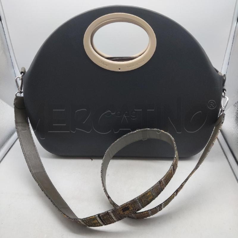BORSA DONNA NERO MANICO RIGIDO PARTE BEIGE TRACOLLA OBAG | Mercatino dell'Usato Domodossola 1