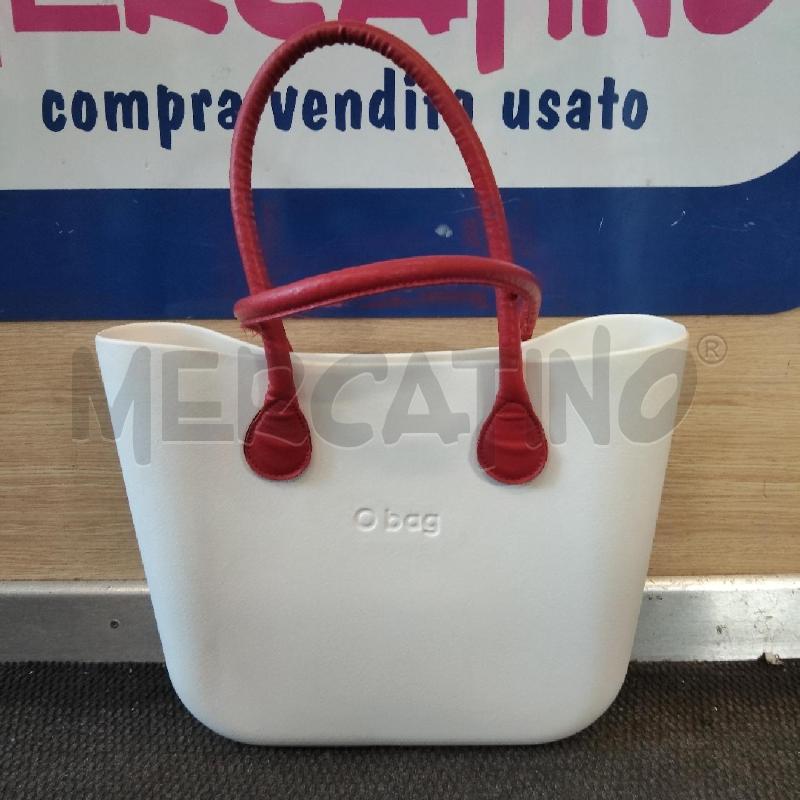 BORSA DONNA O BAG BIANCA MANICI ROSSI | Mercatino dell'Usato Domodossola 1