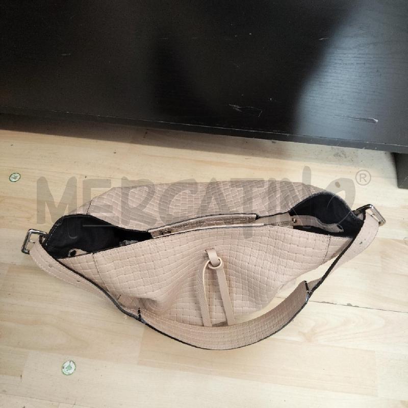 BORSA DONNA PELLE BEIGE QUADRI RIPANI | Mercatino dell'Usato Domodossola 2