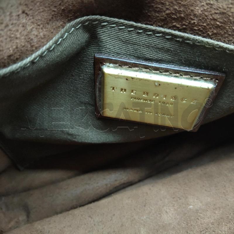 BORSA DONNA PELLE MARRONE TRACOLLA THE BRIDGE | Mercatino dell'Usato Domodossola 4