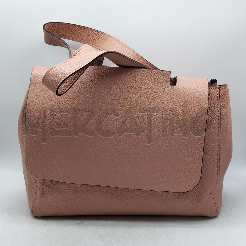 BORSA DONNA PELLE ROSA ANTICO DOPPIO MANICO | Mercatino dell'Usato Domodossola 1