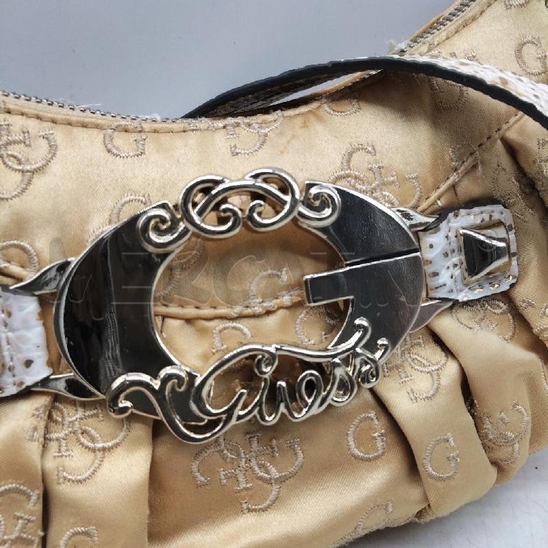 BORSA DONNA PICCOLA GUESS BEIGE INSERTI DORATI  | Mercatino dell'Usato Domodossola 2