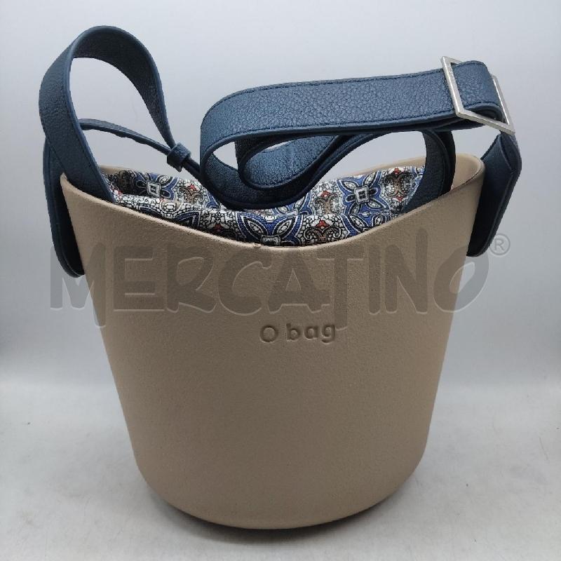 BORSA DONNA PICCOLA TORTORA OBAG MANICI BLU | Mercatino dell'Usato Domodossola 1