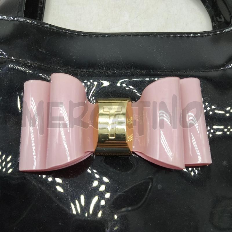 BORSA DONNA PVS NERA FIOCCO ROSA TED BAKER | Mercatino dell'Usato Domodossola 3