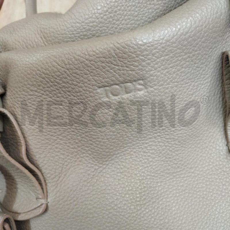 BORSA DONNA TODS ESCRU CERNIERA DOPPIO MANICO  | Mercatino dell'Usato Domodossola 2