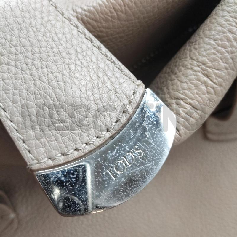 BORSA DONNA TODS ESCRU CERNIERA DOPPIO MANICO  | Mercatino dell'Usato Domodossola 3