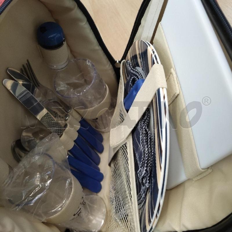 BORSA FRIGO CON TUTTO PER IL PIC NIC RIGHE | Mercatino dell'Usato Domodossola 3