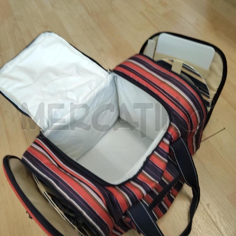 BORSA FRIGO CON TUTTO PER IL PIC NIC RIGHE | Mercatino dell'Usato Domodossola 4