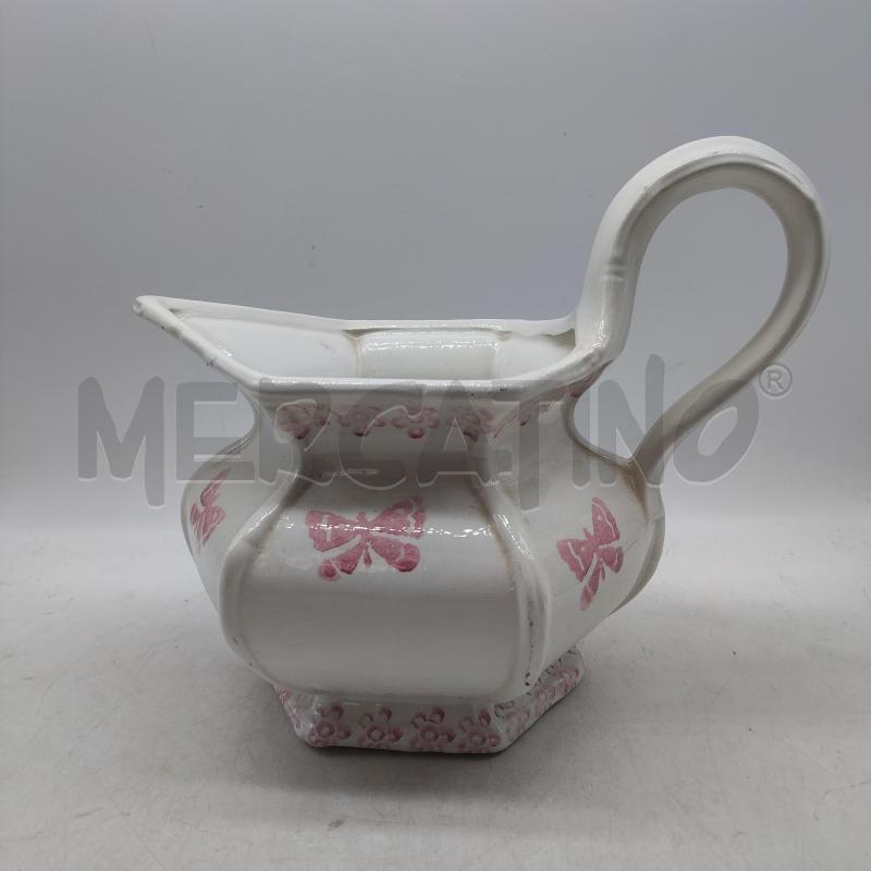 BROCCA CERAMICA BIANCA ROSA BASSANO  | Mercatino dell'Usato Domodossola 1