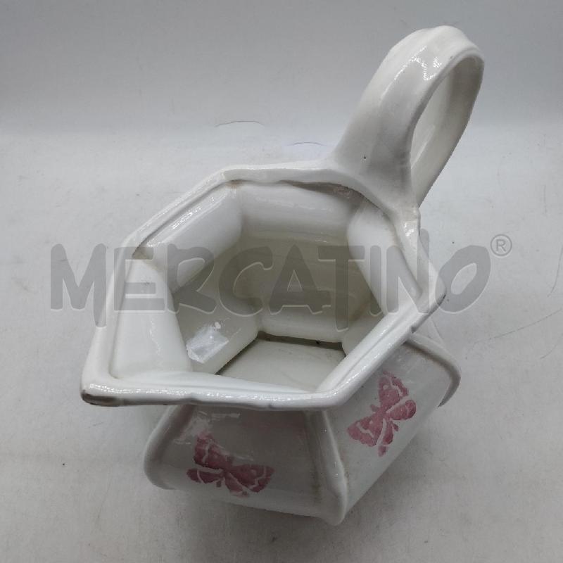 BROCCA CERAMICA BIANCA ROSA BASSANO  | Mercatino dell'Usato Domodossola 2
