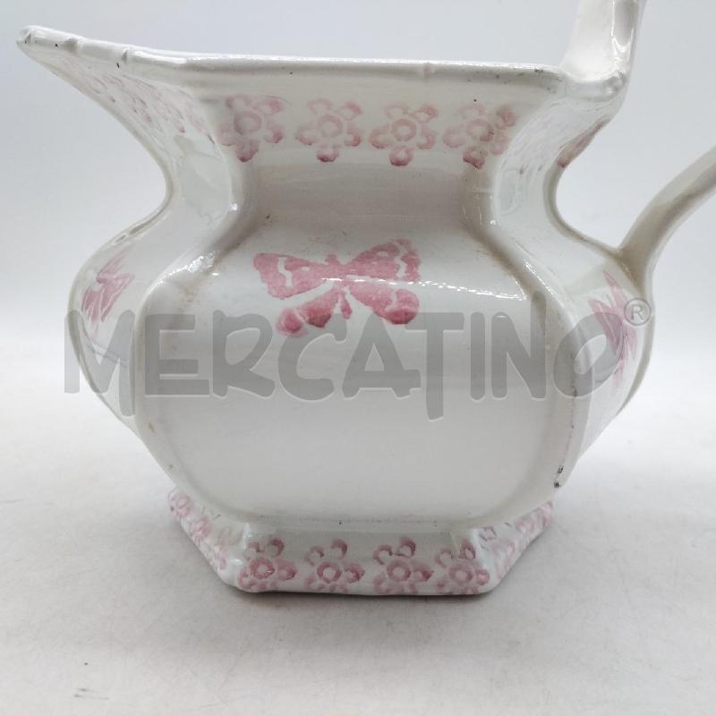 BROCCA CERAMICA BIANCA ROSA BASSANO  | Mercatino dell'Usato Domodossola 4