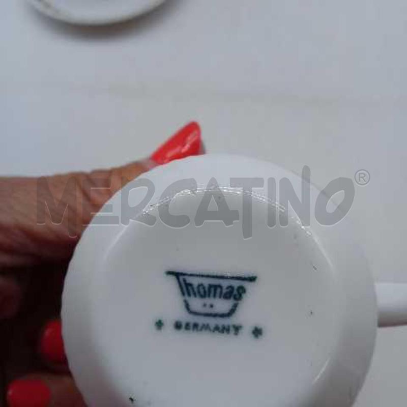 CAFFETTIERA CON 6 TAZZINE CERAMICA THOMAS BORDINO DORATO | Mercatino dell'Usato Domodossola 5