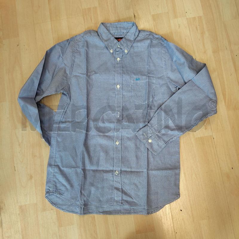 CAMICIA BAMBINO AX QUADRETTI BIANCHI BLU  | Mercatino dell'Usato Domodossola 1