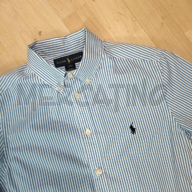 CAMICIA BAMBINO RIGATA AZZURRA BINCA RALPH LAUREN  | Mercatino dell'Usato Domodossola 2