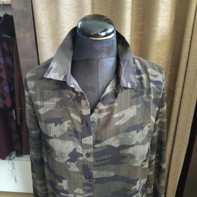 CAMICIA DONNA GUESS MILITARE VERDE TRASPARENTE | Mercatino dell'Usato Domodossola 2