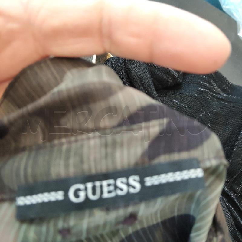 CAMICIA DONNA GUESS MILITARE VERDE TRASPARENTE | Mercatino dell'Usato Domodossola 5