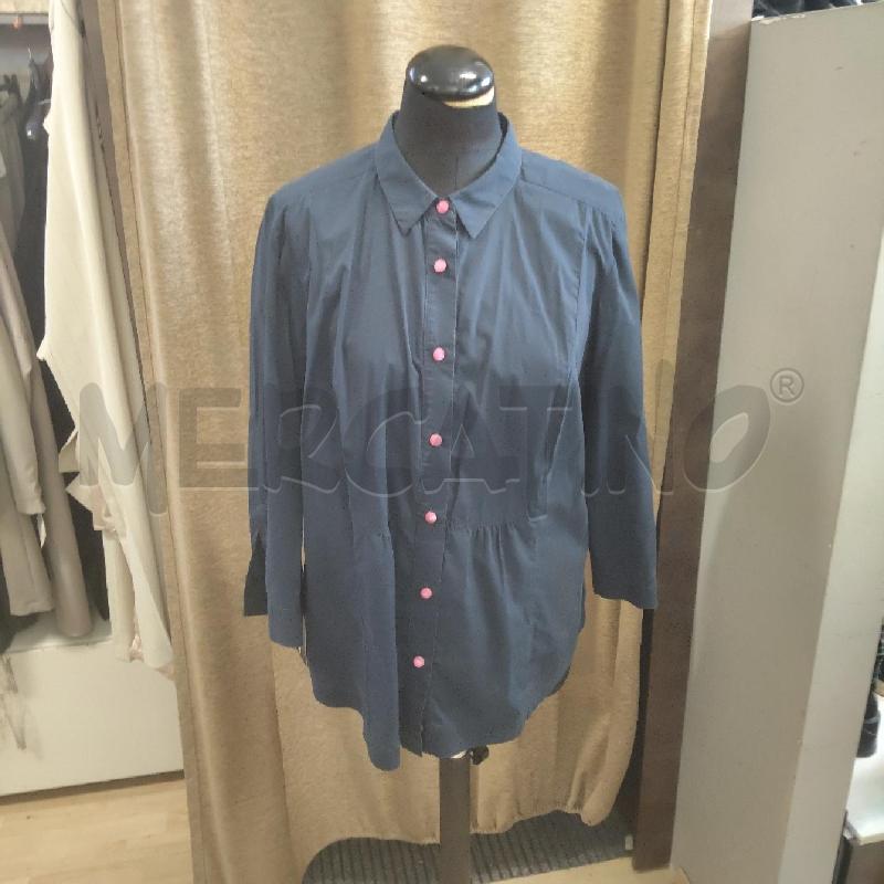 CAMICIA DONNA M.L. BLU BOTTONI FUCSIA MARINA RINALDI | Mercatino dell'Usato Domodossola 1