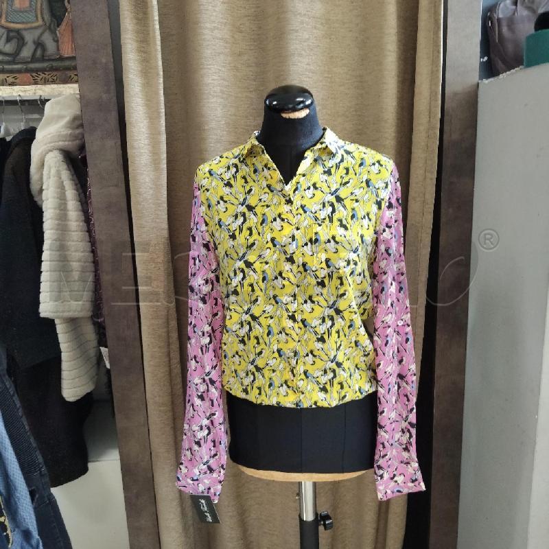 CAMICIA DONNA MASSIMO REBECCHI GIALLA FUCSIA  | Mercatino dell'Usato Domodossola 1
