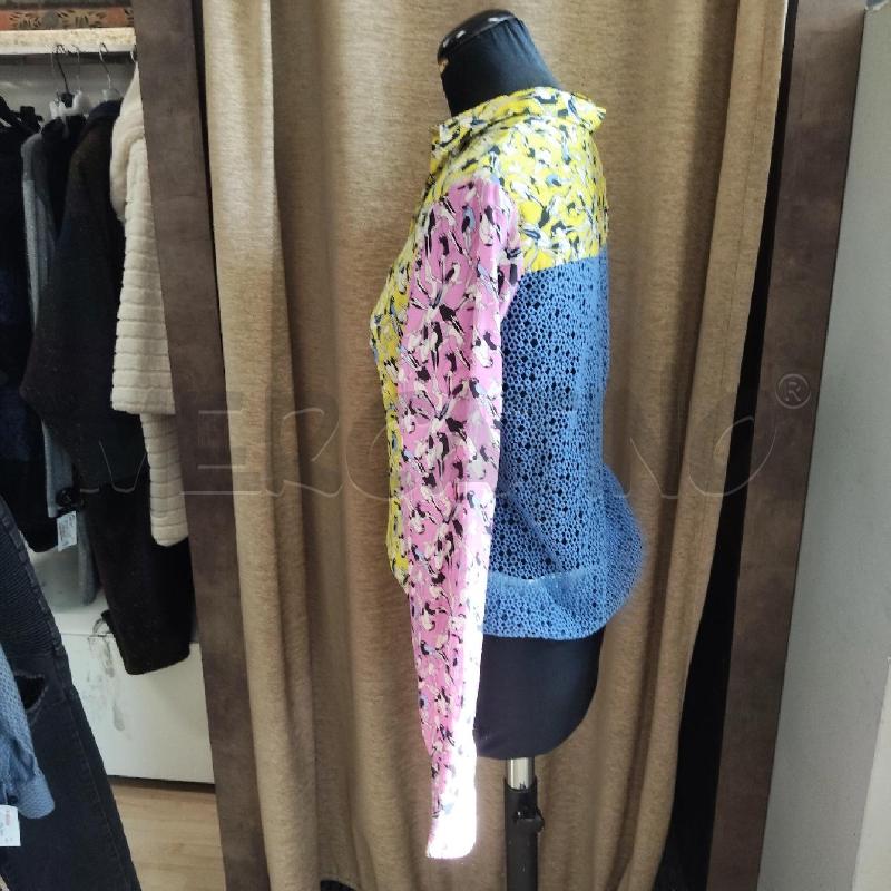 CAMICIA DONNA MASSIMO REBECCHI GIALLA FUCSIA  | Mercatino dell'Usato Domodossola 3