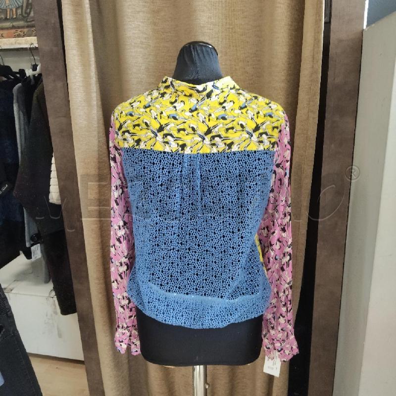 CAMICIA DONNA MASSIMO REBECCHI GIALLA FUCSIA  | Mercatino dell'Usato Domodossola 4