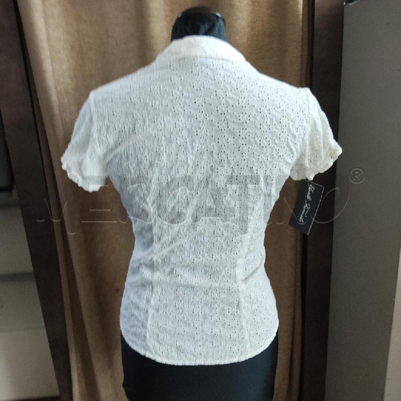 CAMICIA DONNA MOSCHINO PITQUE BIANCA 42 | Mercatino dell'Usato Domodossola 4