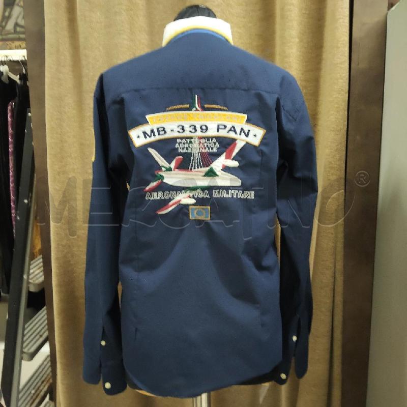 CAMICIA UOMO AEREONAUTICA MILITARE BLU COLLETTO BIANCO  | Mercatino dell'Usato Domodossola 3