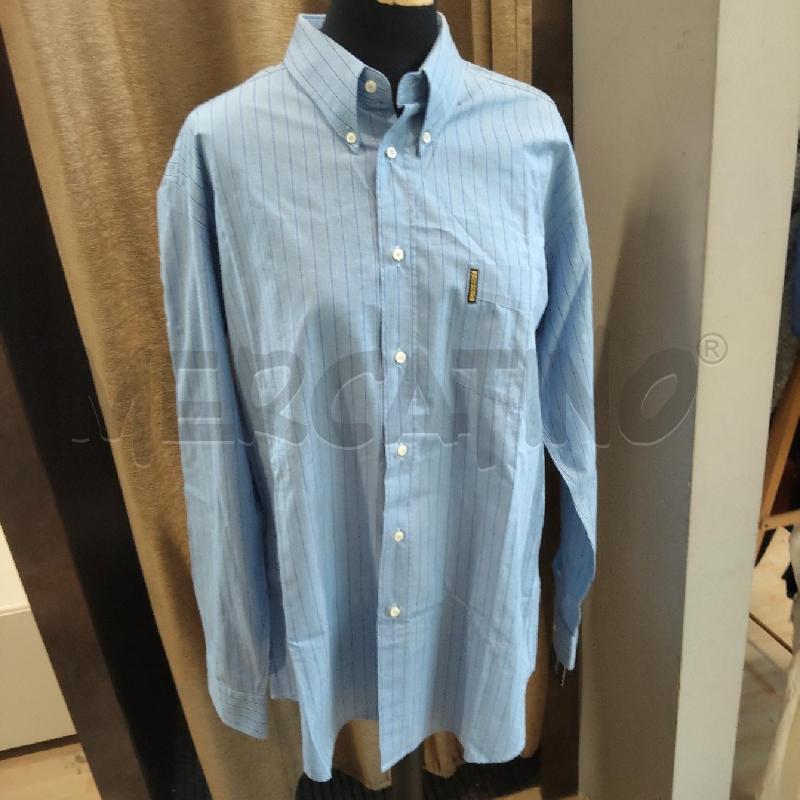 CAMICIA UOMO AZZURRA RIGATA ARMANI JEANS | Mercatino dell'Usato Domodossola 1