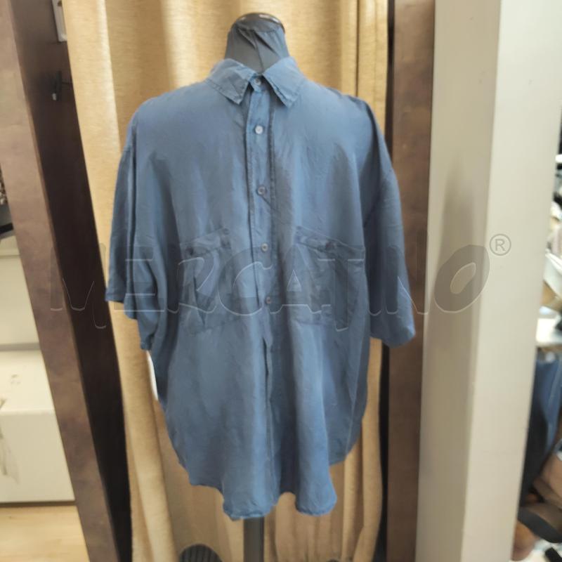 CAMICIA UOMO BLU DAVID BALDI SETA  | Mercatino dell'Usato Domodossola 1