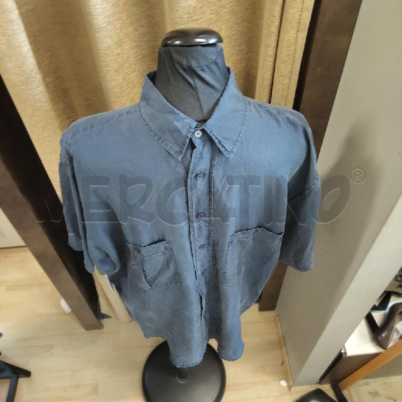 CAMICIA UOMO BLU DAVID BALDI SETA  | Mercatino dell'Usato Domodossola 2