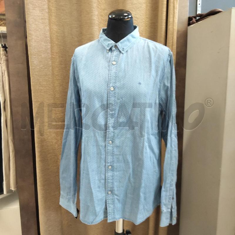 CAMICIA UOMO CALVIN KLEIN AZZURRA  | Mercatino dell'Usato Domodossola 1